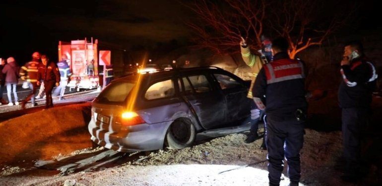 Nevşehir’de otomobil şarampole uçtu: 3 kişi yaralandı