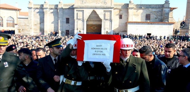 “Pençe-Kilit Operasyonu” şehitlerimizi uğurladık