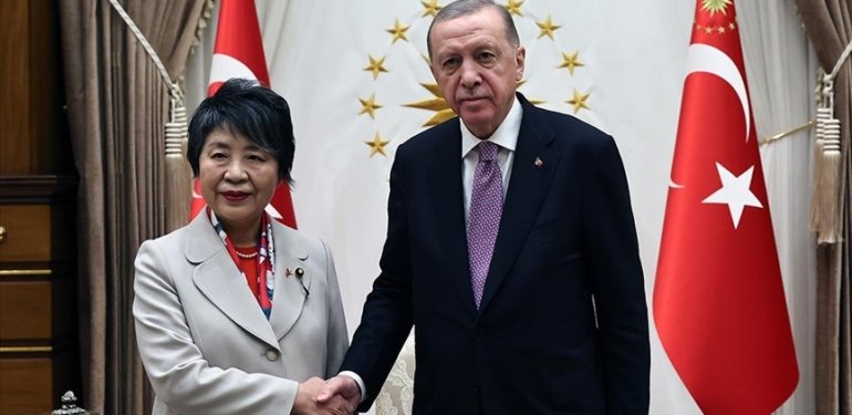 Cumhurbaşkanı Erdoğan, Japonya Dışişleri Bakanı Yoko’yu kabul etti