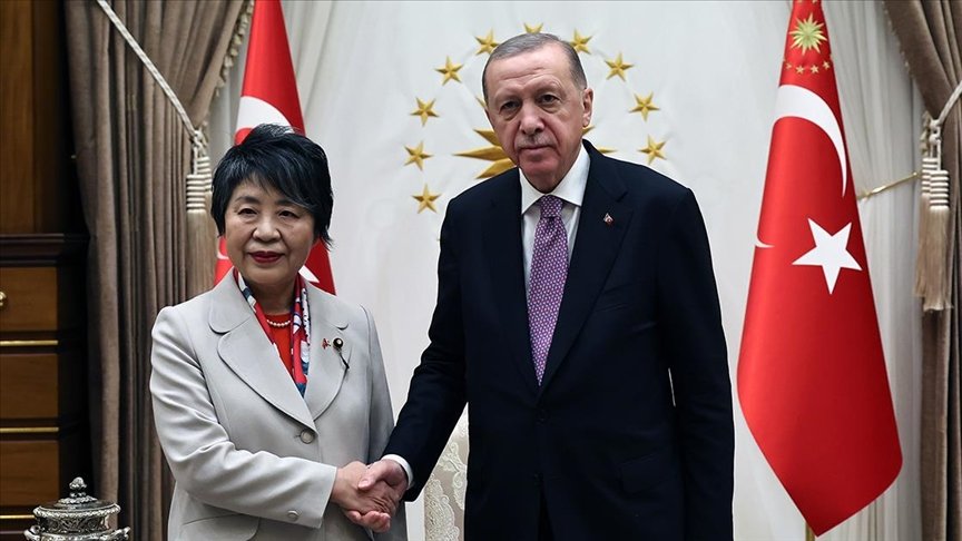 Cumhurbaşkanı Erdoğan, Japonya Dışişleri Bakanı Yoko’yu kabul etti