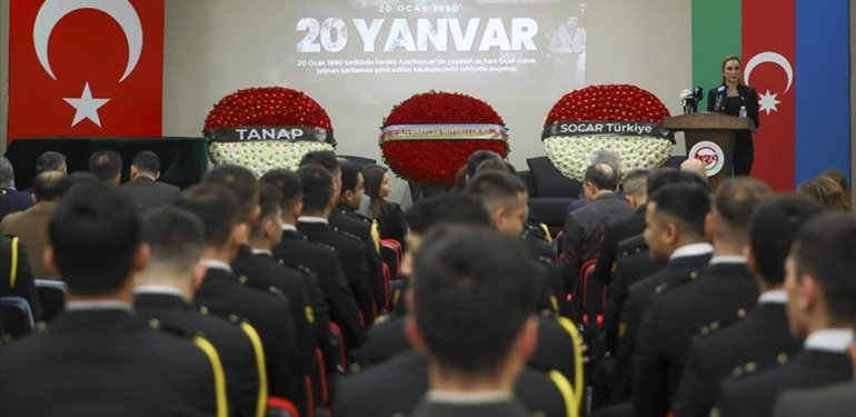 Ankara’da Azerbaycan’ın “Kanlı Ocak” şehitlerini anmak için tören düzenlendi