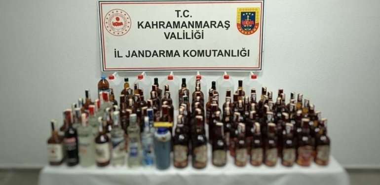 Kahramanmaraş’ta sahte içki operasyonuna 1 gözaltı