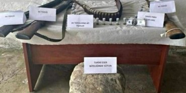 Muğla’da Roma dönemine ait sütun ele geçirildi