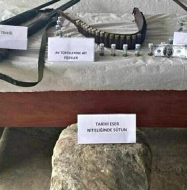 Muğla’da Roma dönemine ait sütun ele geçirildi