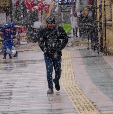 Yozgat’ta kar yağışı etkili oldu