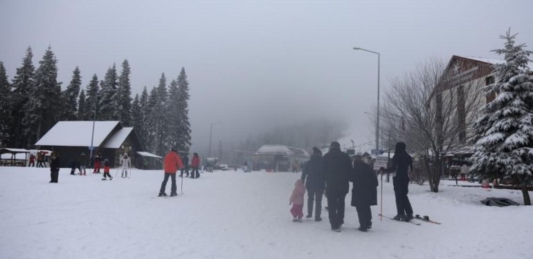 Ilgaz Dağı’nda yarıyıl tatili yoğunluğu