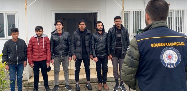 Osmaniye’de 6 kaçak göçmen yakalandı
