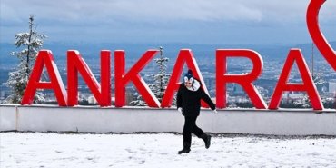 Başkentte kar yağışı kısa süre etkili oldu