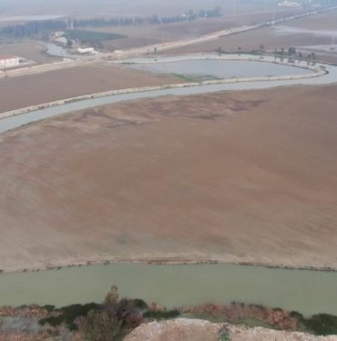Amik Ovası’nda sular çekilmeye başladı