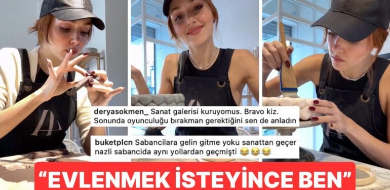 Sabancı Banı Yiyip Oyunculuğu Bıraktığı İddia Edilen Hande Erçel, Sanat Galerisinden Sonra Seramiğe Girişti!