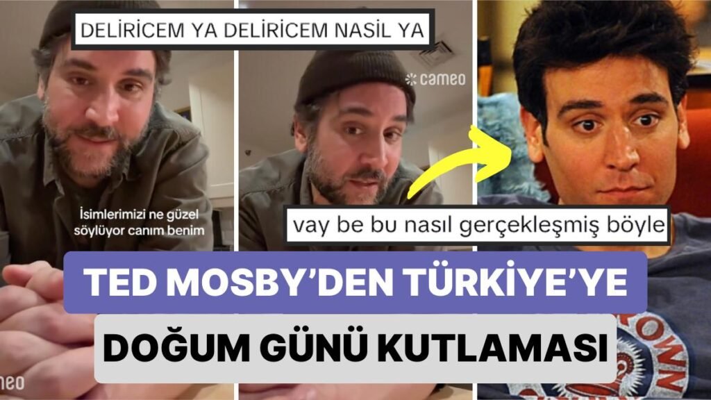 Bir Kadın Türkiye’deki Kardeşinin Doğum Gününü HIMYM Dizisinin Ted Mosby’si Josh Radnor’a Kutlattı