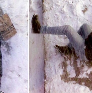 Erzurum’da yollar ve caddeler buz pistine göndü: 1 ağır yaralı