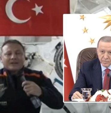 Cumhurbaşkanı Erdoğan uzaydaki Türk astronot ile görüştü