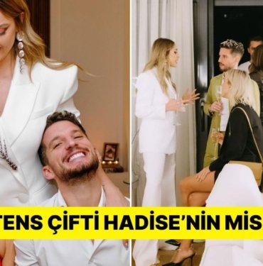 Belçika Doğumlu Hadise, Mertens ile Eşi Katrin Kerkhofs’u Evinde Ağırladı