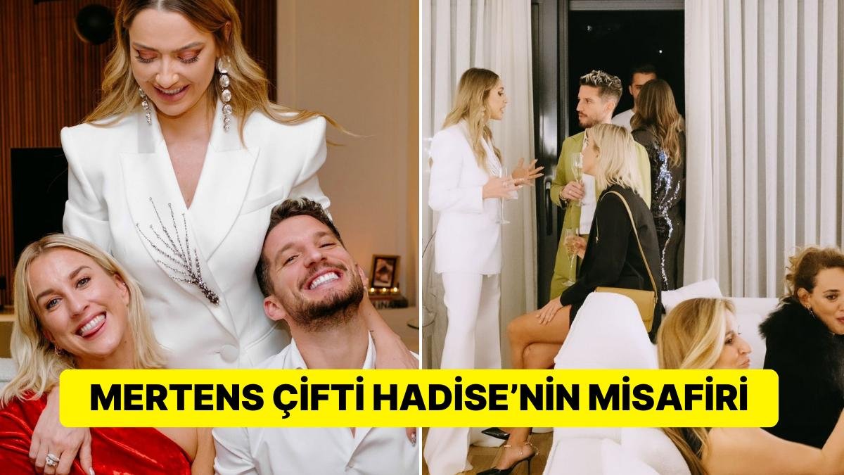 Belçika Doğumlu Hadise, Mertens ile Eşi Katrin Kerkhofs’u Evinde Ağırladı