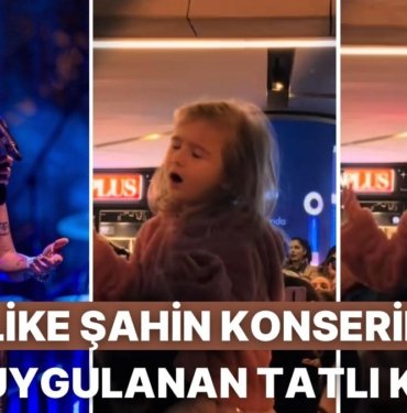 Melike Şahin Konserinde ‘Deli Kan’ Söylerken Adeta Şarkıyı Yaşayan Minik Kıza Kalbiniz Eriyecek