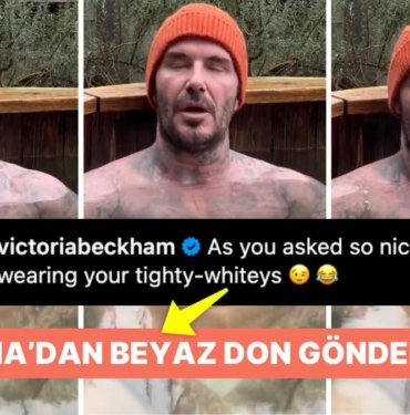 David Beckham Üstsüz Girdiği Buz Gibi Soğuk Suyun İçindeyken Bile Görenlerin Ateşini Yükseltti!