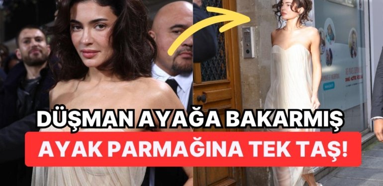 Defileye Kuğu Gibi Süzülerek Giriş Yapan Kylie Jenner’ın Ayakkabı Tercihi Tat Kaçırdı