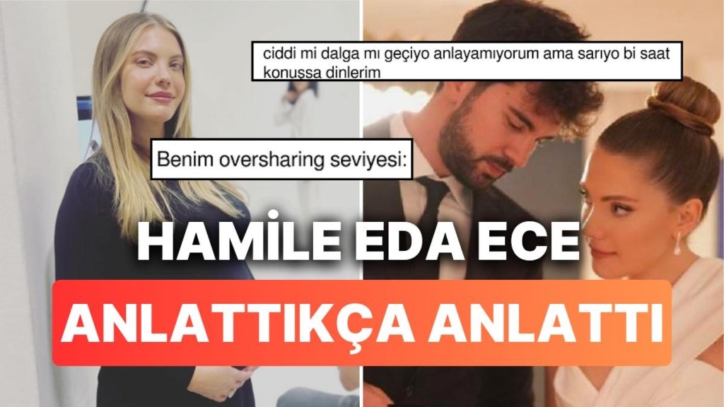 Hamileliğiyle İlgili Detaylar Veren Eda Ece Anlattıkça Anlattı, Muhabirler Kahkahalar İçinde Kaldı!