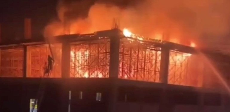 Mersin OSB’de fabrika yangını