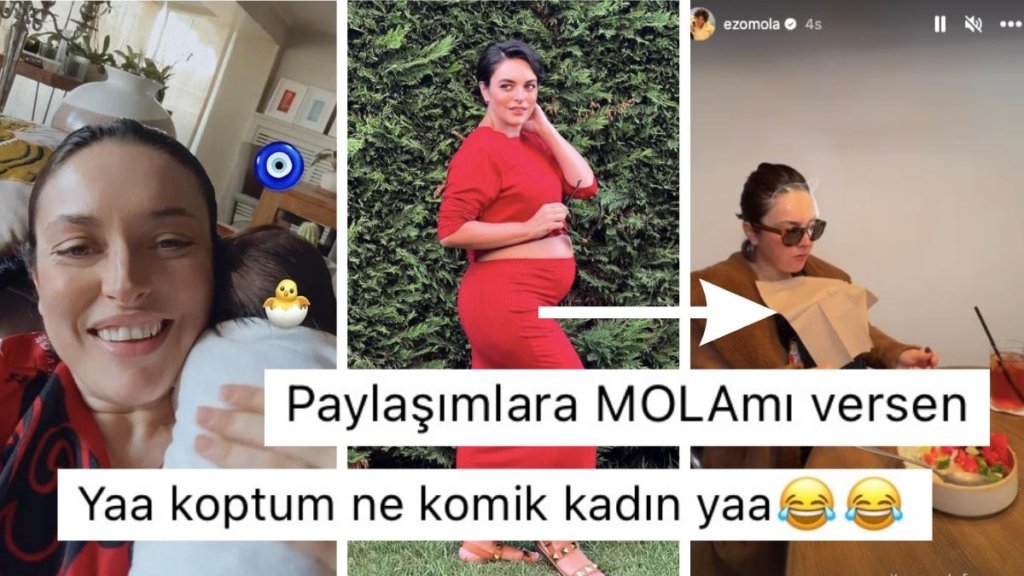 Ezgi Mola’nın Yemek Yerken Oğluna Yağ Kir Pas Gelmesin Diye Aldığı Önlem “Ana Gibi Ana” Dedirtti