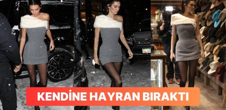 Kendall Jenner Kayak Tatilinde Mini Elbisesi ve Topuklularıyla Görülünce “Donmadın Mı?” Tepkileri Gecikmedi