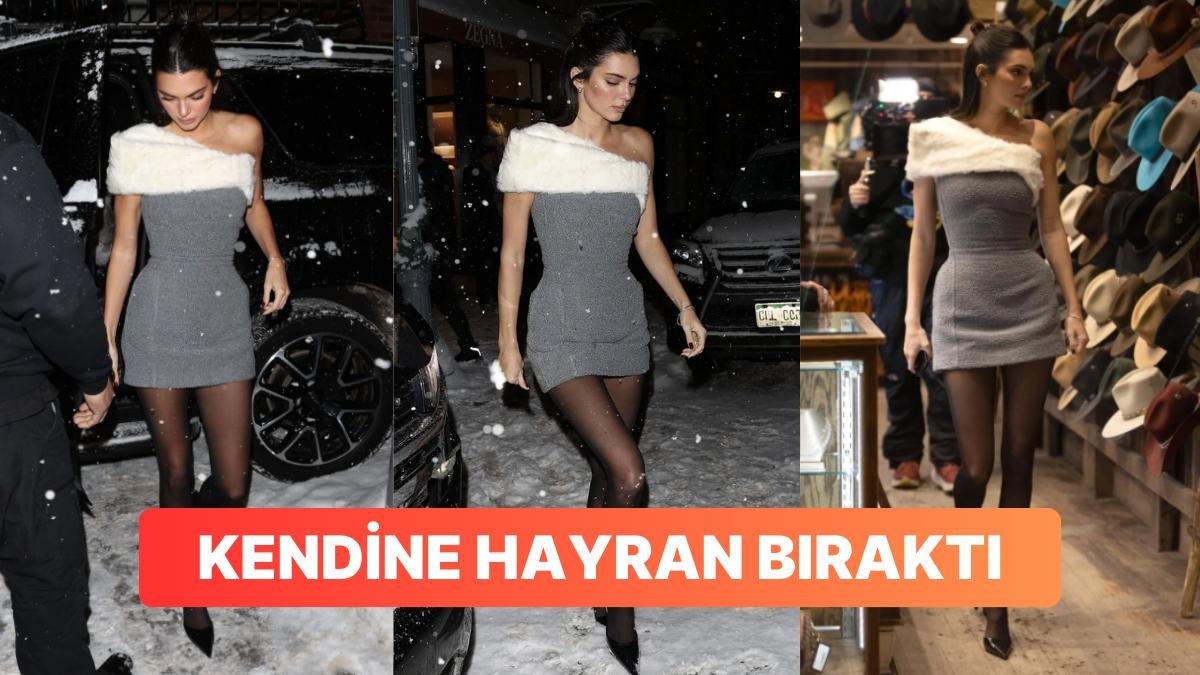 Kendall Jenner Kayak Tatilinde Mini Elbisesi ve Topuklularıyla Görülünce “Donmadın Mı?” Tepkileri Gecikmedi