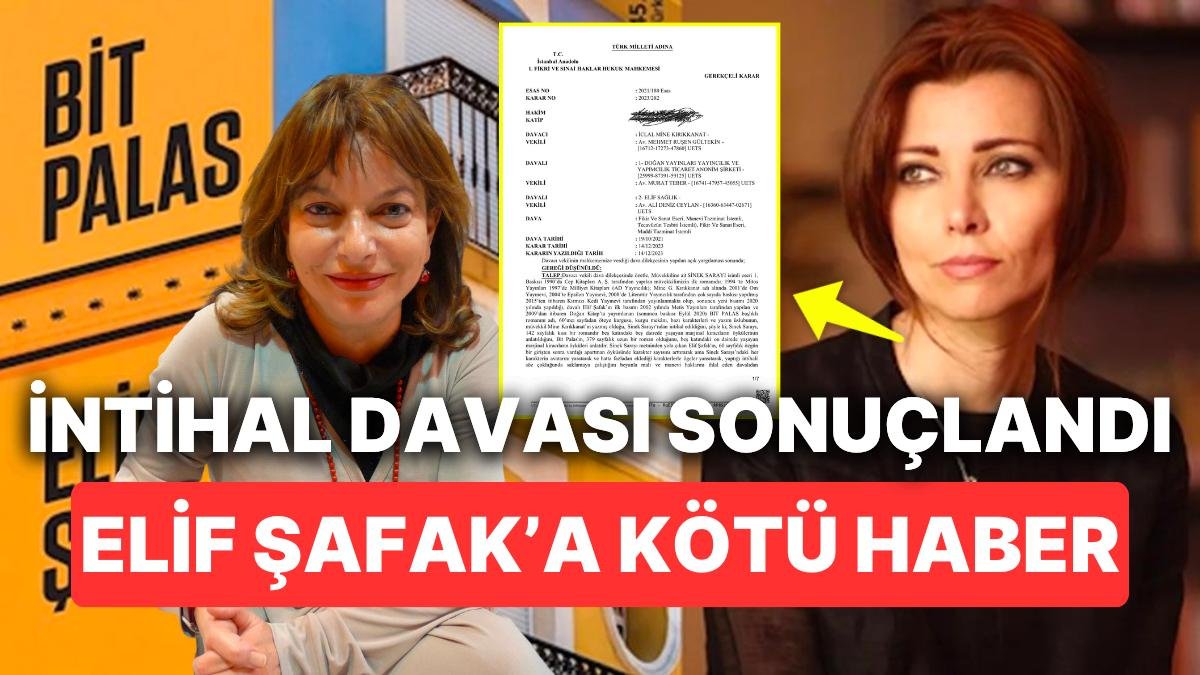 Mine Kırıkkanat Bit Palas Romanı İçin Elif Şafak’a Açtığı İntihal Davasını Kazandığını Açıkladı