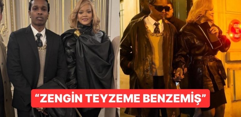 Rihanna ve ASAP Rocky’nin Fransa’nın First Lady’si ile Tanışmaya Giderken Yaptığı Kombinler Çok Konuşuldu