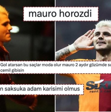 Galatasaray’ın Yıldız Futbolcusu Mauro Icardi’nin Apaçiye Benzetilen Yeni Saç Stili Dillere Fena Düştü!