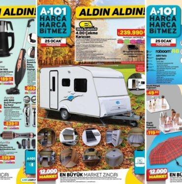 A101’e Çekme Karavan Geliyor! 25 Ocak 2024 A101 Aldın Aldın Kataloğu