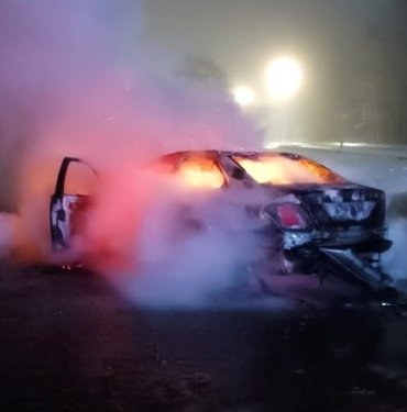 Bolu’da otomobil alev topuna döndü