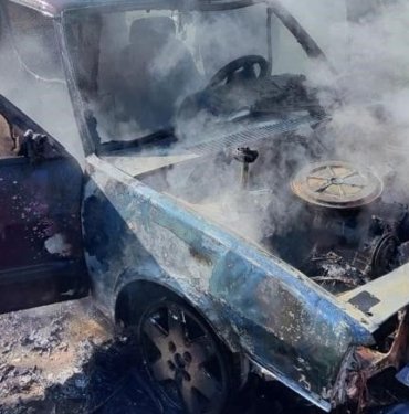 Hatay’da otomobilde yangın çıktı