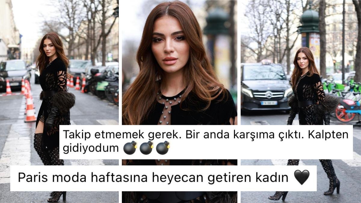 Melisa Aslı Pamuk’un Paris Moda Haftası’nda Giydiği Kombini Kendine Hayran Bıraktı!