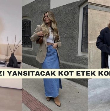 Kış Stilinize Bambaşka Bir Hava Katacak Kot Etek Kombinleri