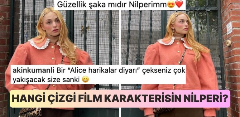 Nilperi Şahinkaya’nın Çizgi Filmden Çıkmış da Gelmiş Gibi Kombiniyle Verdiği Pozları Dikkat Çekti