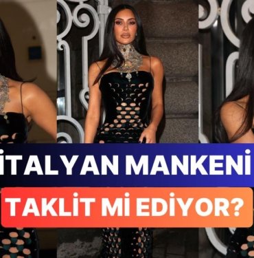Kim Kardashian Paris Moda Haftası’na Katılırken Sergilediği Kombinle Monica Belluci Özentisi Olmakla Suçlandı