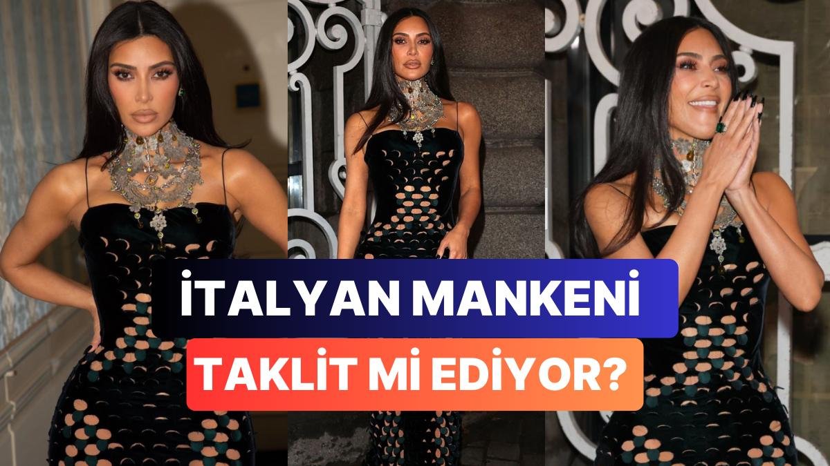 Kim Kardashian Paris Moda Haftası’na Katılırken Sergilediği Kombinle Monica Belluci Özentisi Olmakla Suçlandı