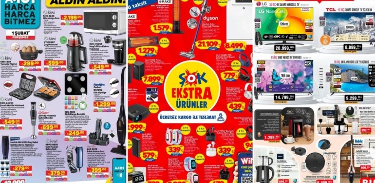 İndirim Günleri Başlıyor! 27 Ocak – 2 Şubat Haftasında A101, BİM ve ŞOK Aktüel Ürünler Listesinde Ne Var?