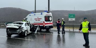 Kuzey Marmara Otoyolu’nda zincirleme kaza: 5 yaralı