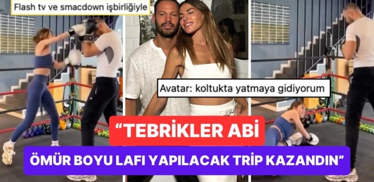 Avatar Atakan, Boks Dersi Verirken Gücünü Ayarlayamayınca Eşini Yere Sermesi Flash Tv Oyunculuğuna Bağlandı