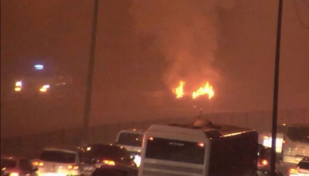 15-temmuz-sehitler-koepruesue’nde-arac-yangini