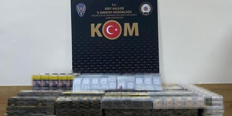 Siirt’te 2 bin 70 adet kaçak sigara ele geçirildi: 5 gözaltı