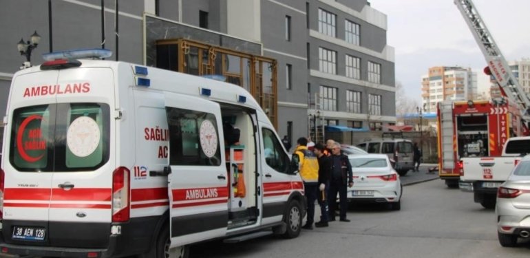 Kayseri’de otelde çıkan yangın söndürüldü