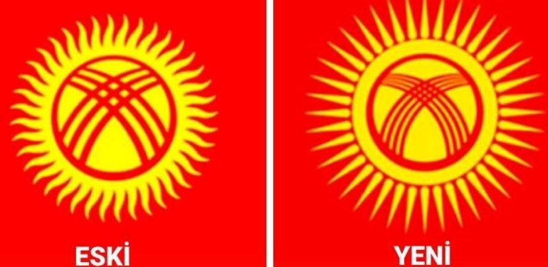 Kırgızistan’ın bayrağı değişti
