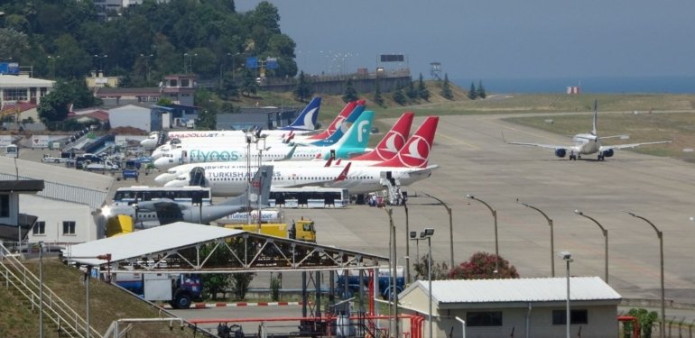 Trabzon Havalimanı geçen yıl 3 milyon 499 bin 592 yolcuya hizmet verdi