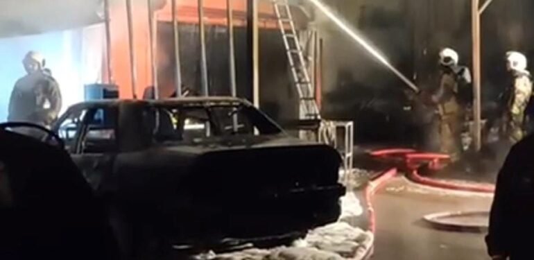 Ortağı olduğu oto tamirhanesini kundakladı: 2 dükkan ve 10 araç yandı