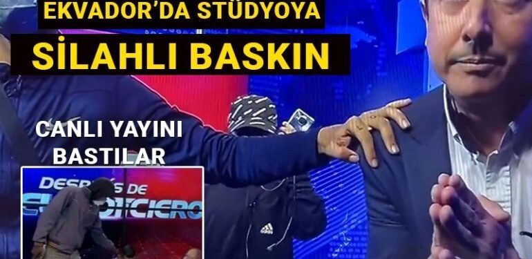Ekvador’da silahlı grup, canlı yayın sırasında stüdyoyu bastı