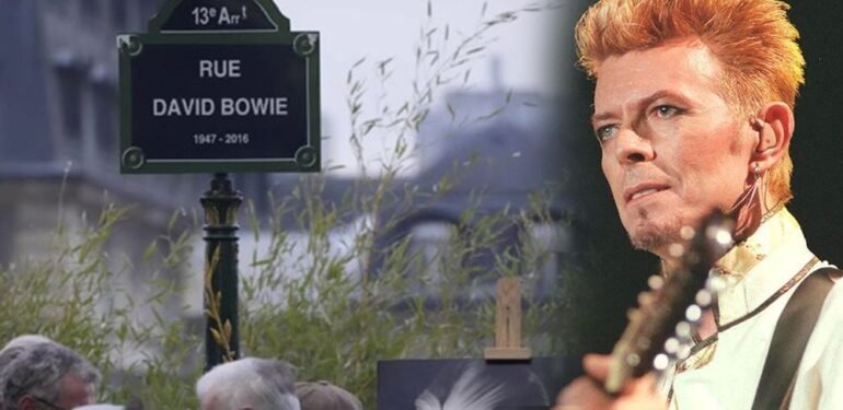 Paris’te bir caddeye müzik ikonu David Bowie’nin adı verildi
