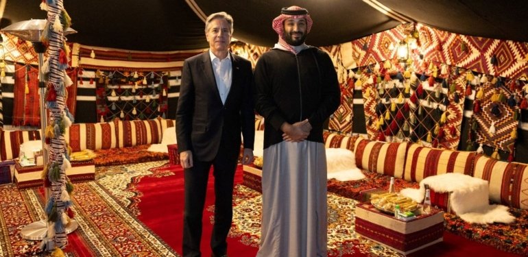 Blinken, Suudi Arabistan Veliaht Prensi Selman ile görüştü